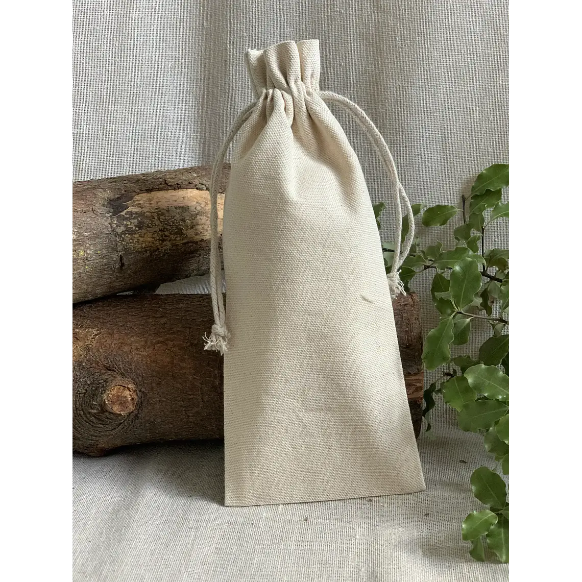Saco de algodón 25 x 10 cm 6 onzas – Natural – Pack de 25 unidades 3