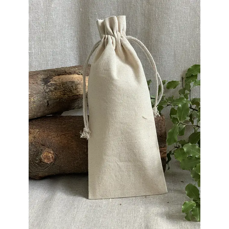 Saco de algodón 25 x 10 cm 6 onzas – Natural – Pack de 25 unidades 3