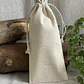 Saco de algodón 25 x 10 cm 6 onzas – Natural – Pack de 25 unidades - Miniatura 3