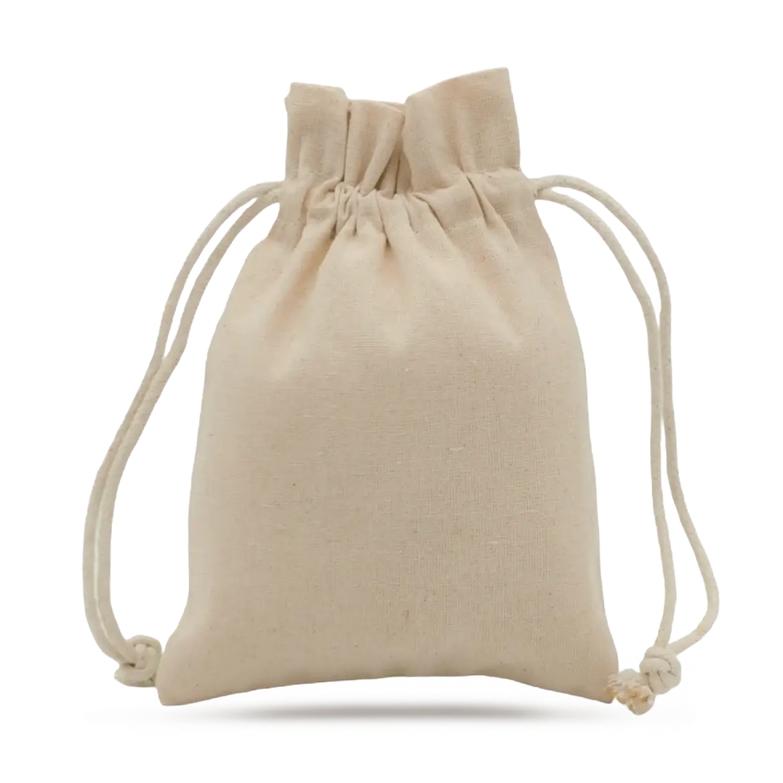 Saco de algodón 14 x 19 cm 6 onzas – Natural – Pack de 25 unidades 1