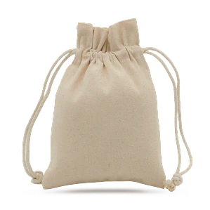 Saco de algodón 14 x 19 cm 6 onzas – Natural – Pack de 25 unidades