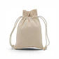 Saco de algodón 10 x 15 cm 6 onzas Natural – Pack de 25 unidades - Miniatura 1
