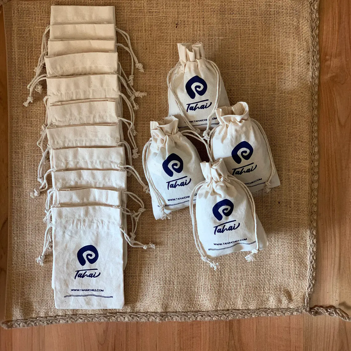 Saco de algodón 10 x 15 cm 6 onzas Natural – Pack de 25 unidades 3