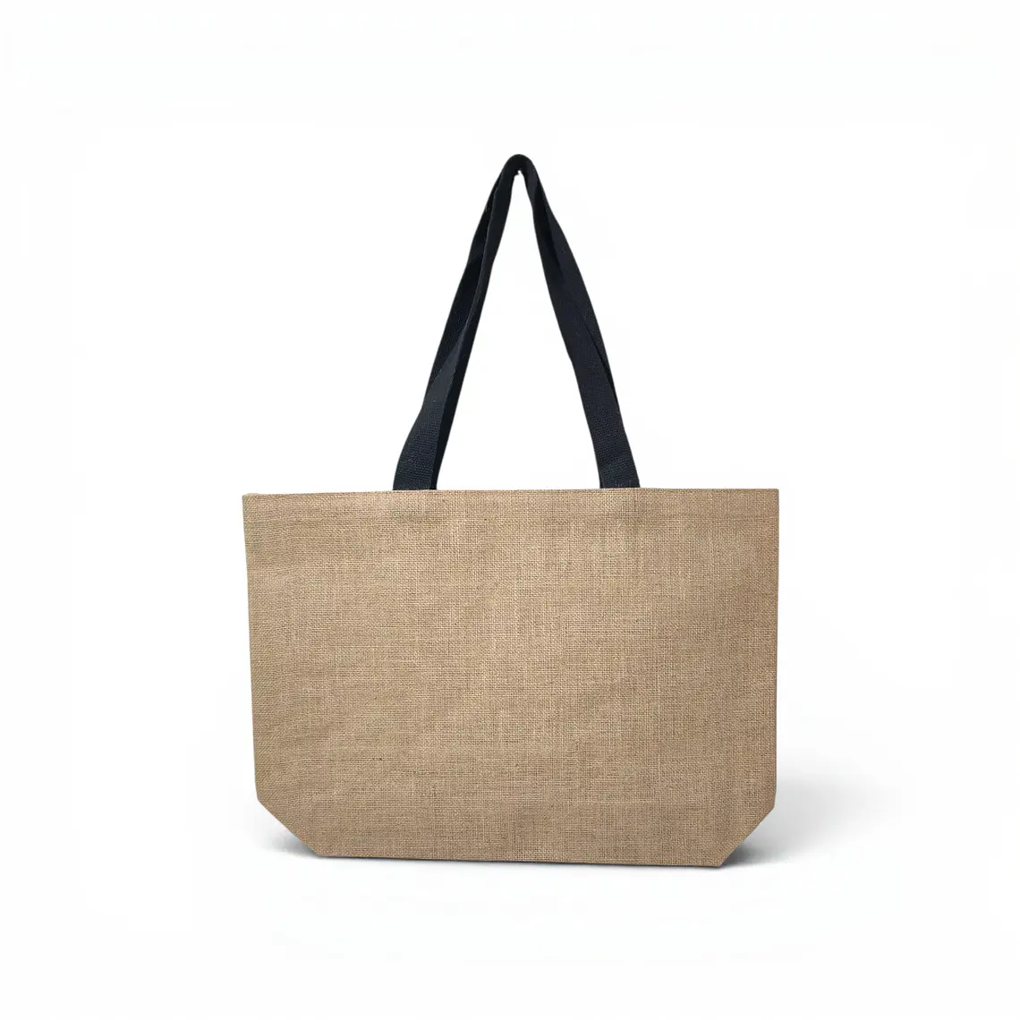 Bolsa de yute laminado 40 x 58 x 15 cm – Manilla Negra 1