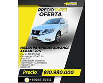 NISSAN PATHFINDER ADVANCE 4X4 AUT 2017 