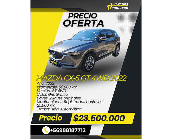MAZDA CX-5 GT 4WD 2022