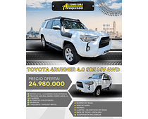 TOYOTA 4RUNNER 4.0 SR5 MV 4WD