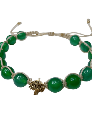 Pulsera Agatha Tejida Macrame dije Tree of Life