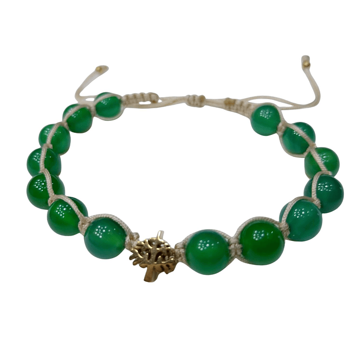 Pulsera Agatha Tejida Macrame dije Tree of Life 1