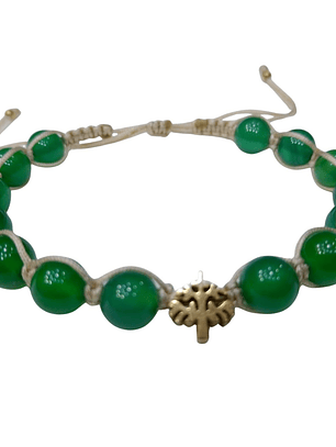 Pulsera Agatha Tejida Macrame dije Tree of Life