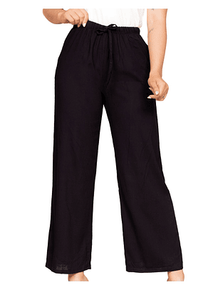 Pantalón Lino Elasticado Laurelie Mujer