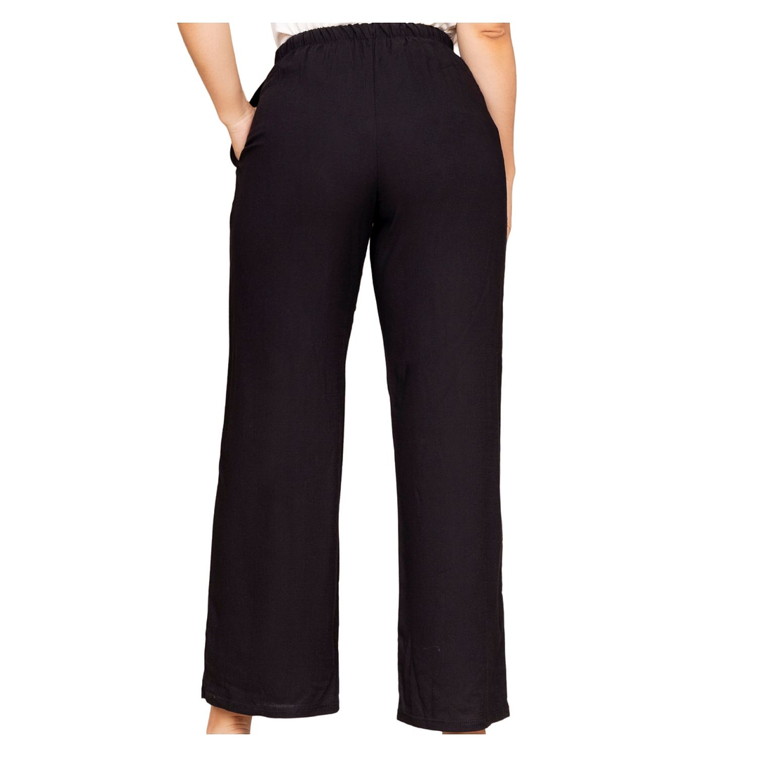 Pantalón Lino Elasticado Laurelie Mujer 4