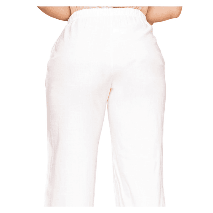 Pantalón Lino Elasticado Laurelie Mujer 10