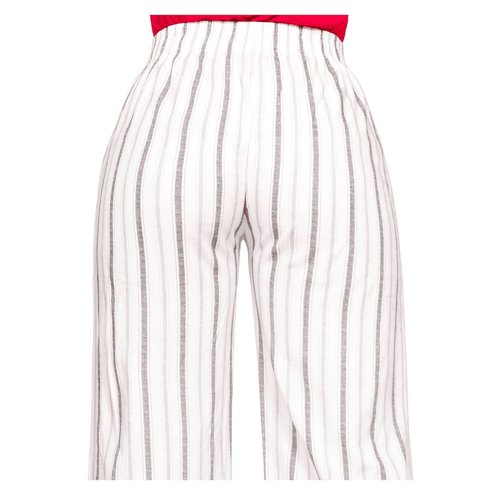 Pantalón Lino a Rayas Elasticado Jennifer Mujer 5