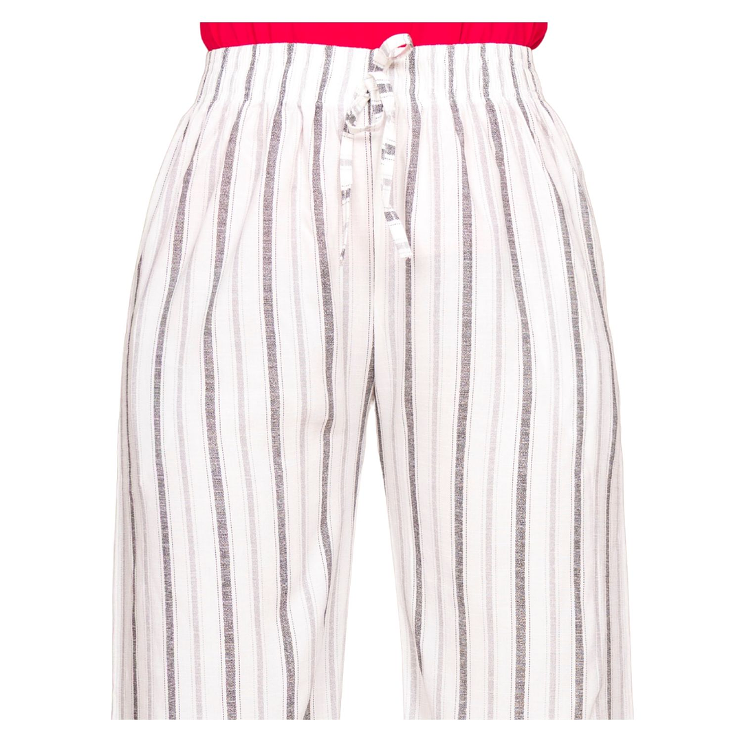 Pantalón Lino a Rayas Elasticado Jennifer Mujer 2