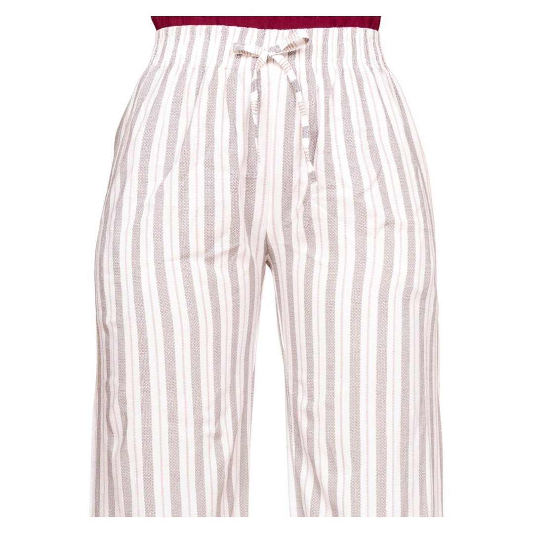 Pantalón Lino a Rayas Elasticado Jennifer Mujer 7