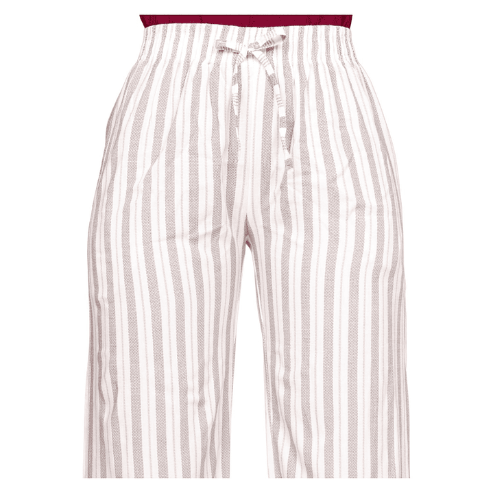 Pantalón Lino a Rayas Elasticado Jennifer Mujer 7