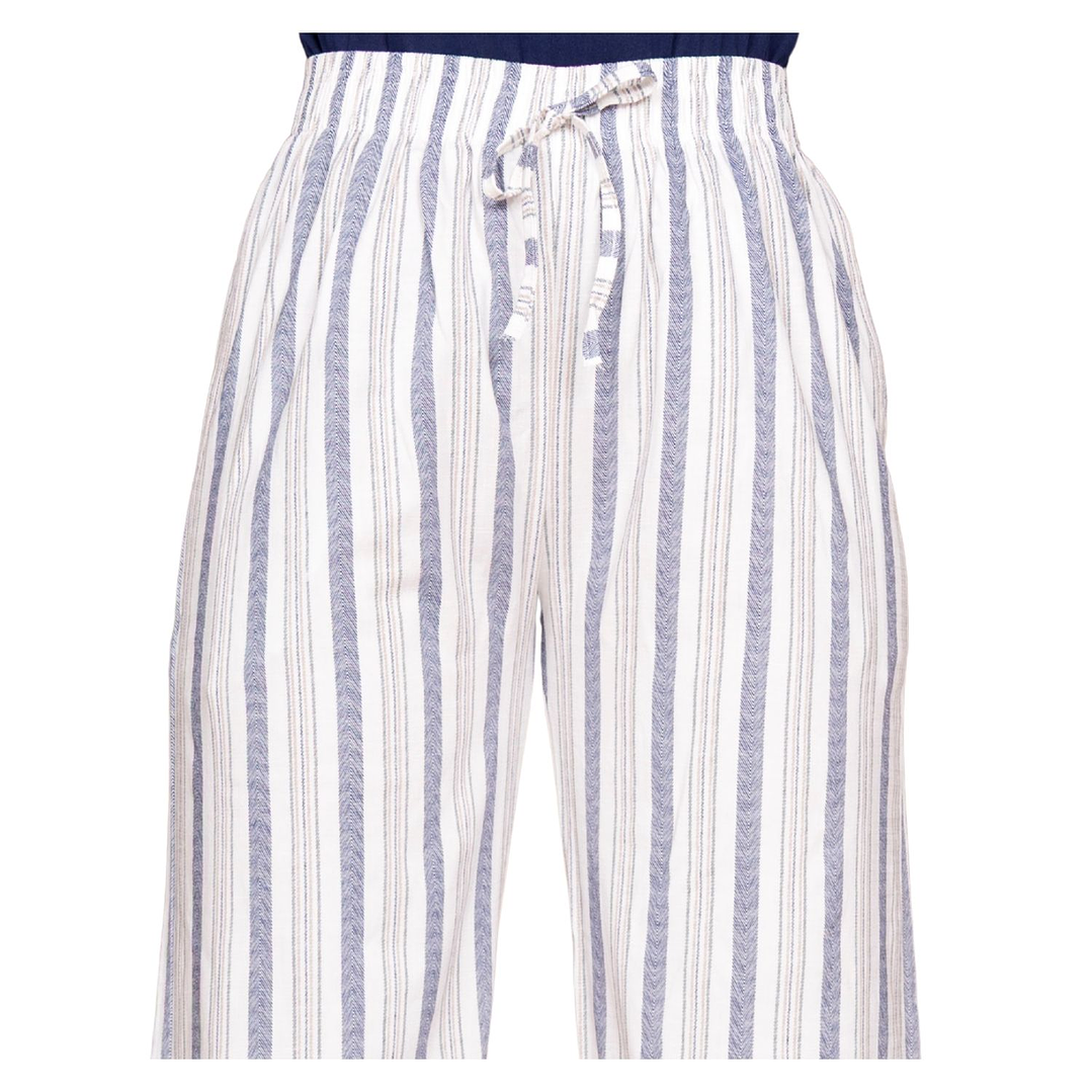 Pantalón Lino a Rayas Elasticado Jennifer Mujer 12