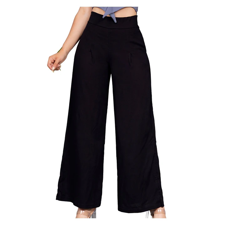 Pantalón Lino Pinzas Faby Mujer 13