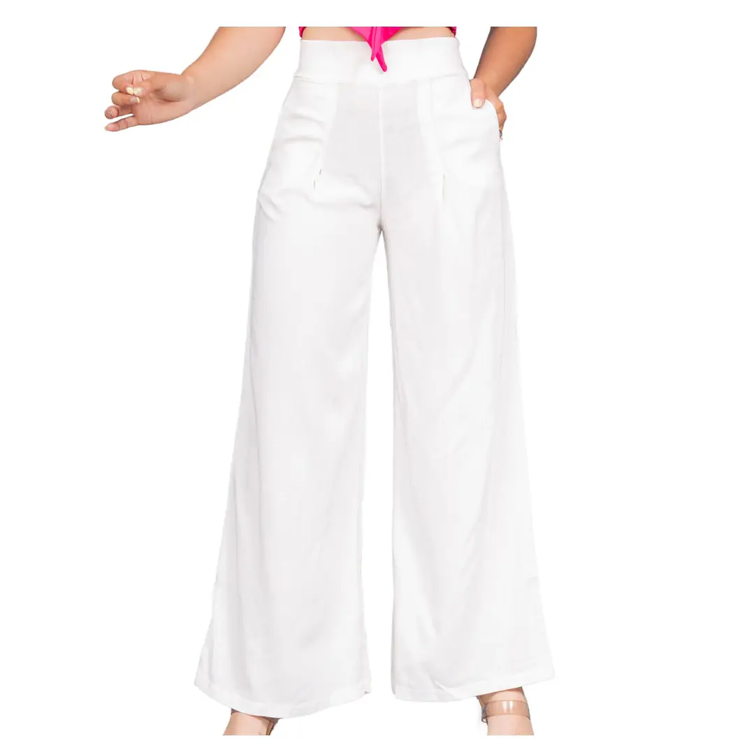 Pantalón Lino Pinzas Faby Mujer 36