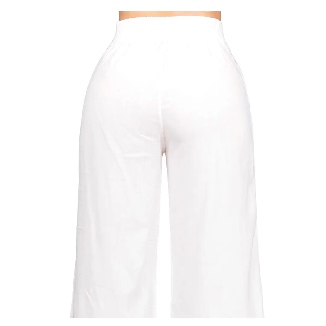 Pantalón Lino Pinzas Faby Mujer 40