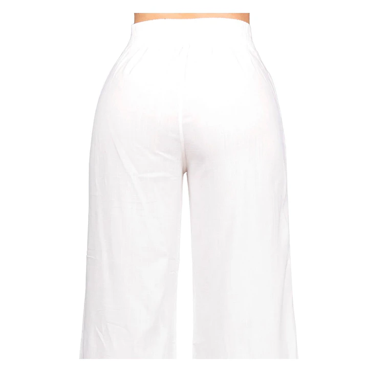 Pantalón Lino Pinzas Faby Mujer 40