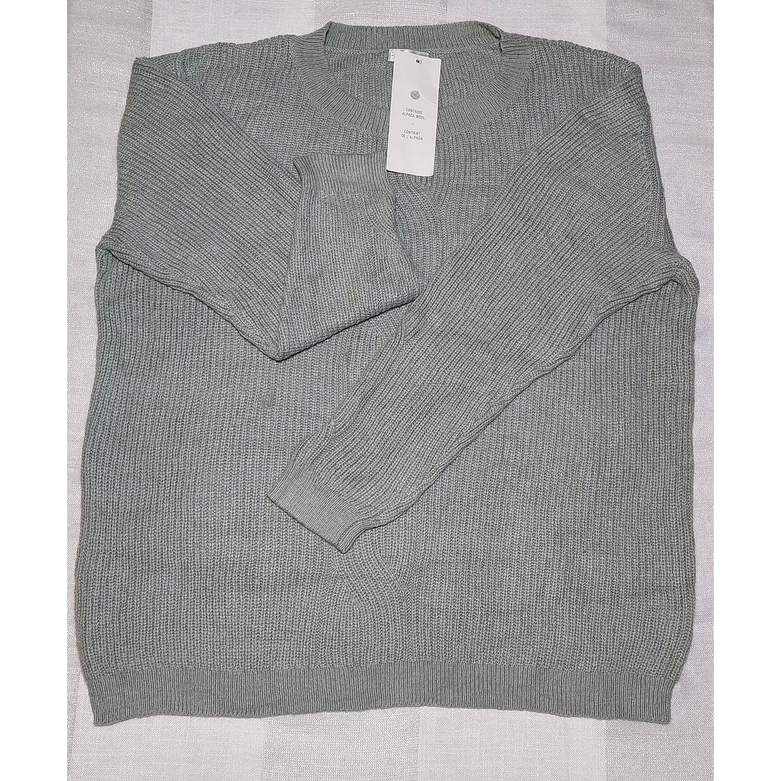 SWEATER CASUAL VERDE CLARO,   DAMART TALLA L  4