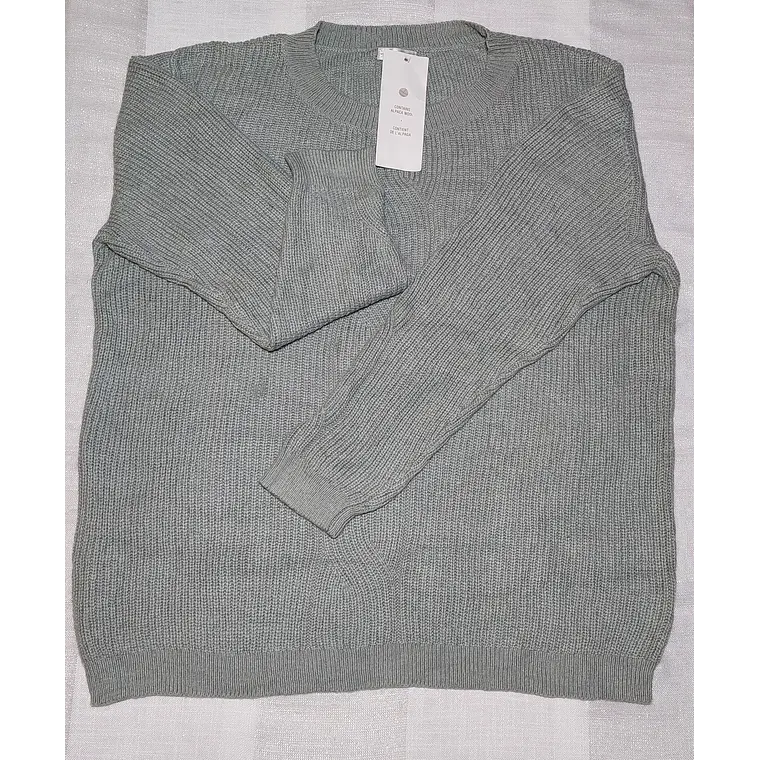 SWEATER CASUAL VERDE CLARO,   DAMART TALLA L  4