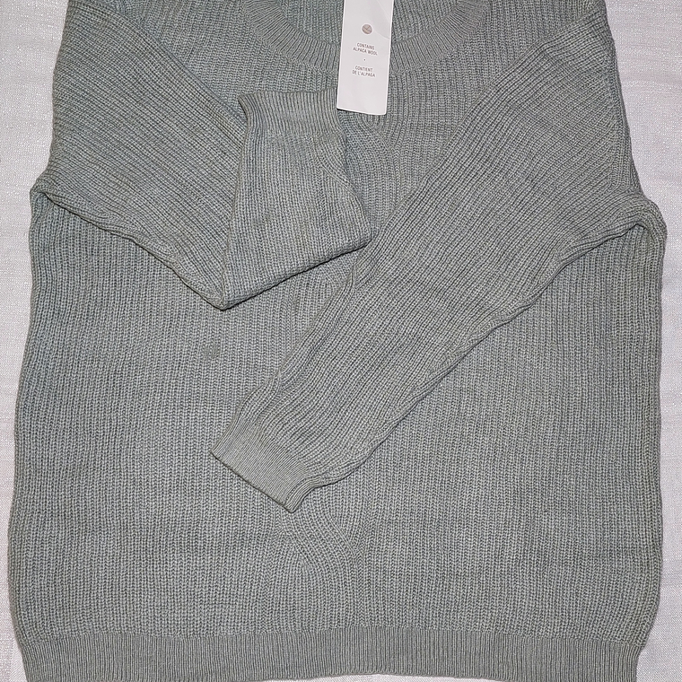 SWEATER CASUAL VERDE CLARO,   DAMART TALLA L  4