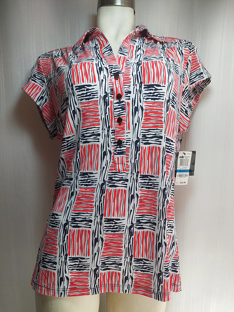 BLUSA MULTICOLOR ALFANI TALLA XL