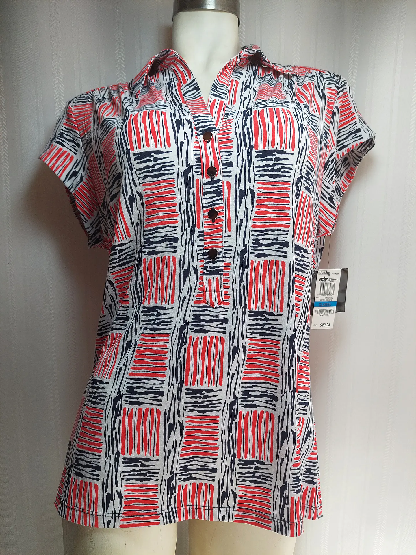 BLUSA MULTICOLOR ALFANI TALLA XL 1