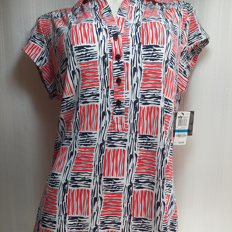 BLUSA MULTICOLOR ALFANI TALLA XL 1