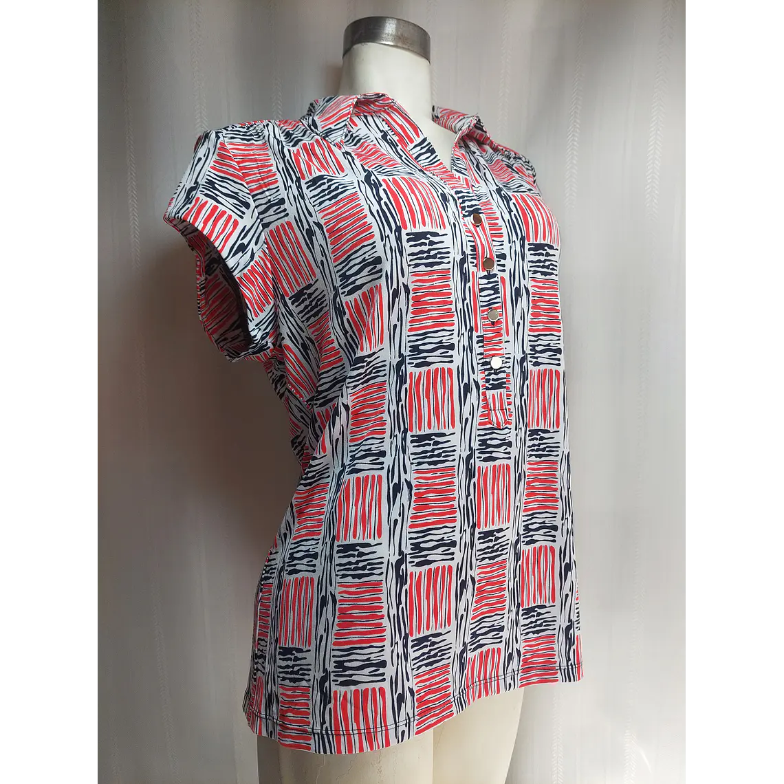 BLUSA MULTICOLOR ALFANI TALLA XL 2