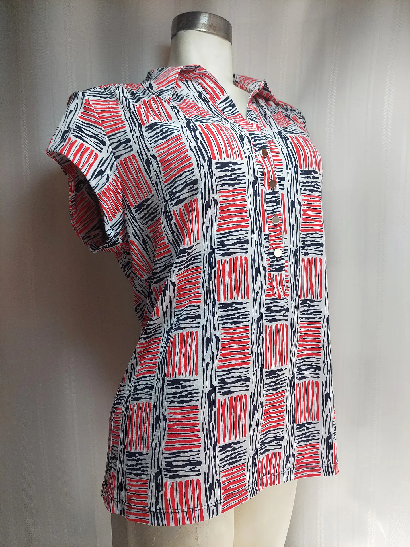 BLUSA MULTICOLOR ALFANI TALLA XL 2