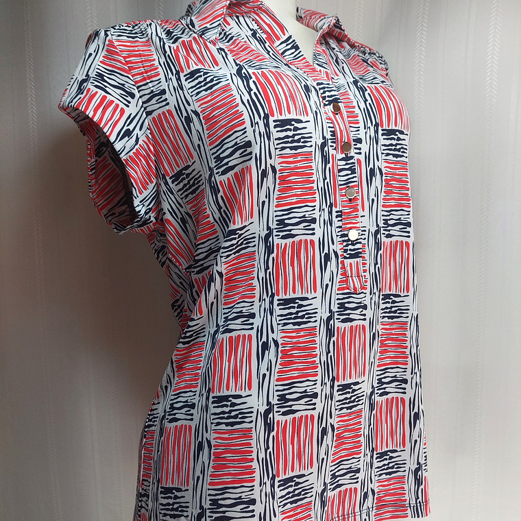 BLUSA MULTICOLOR ALFANI TALLA XL 2