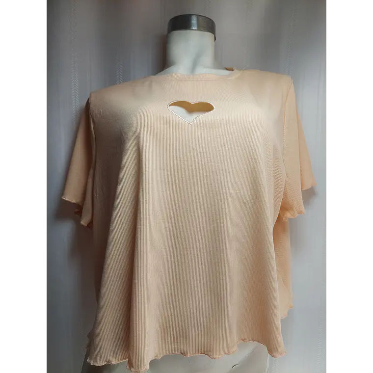 POLERA TOP DAMASCO SHEIN TALLA 2XL 1