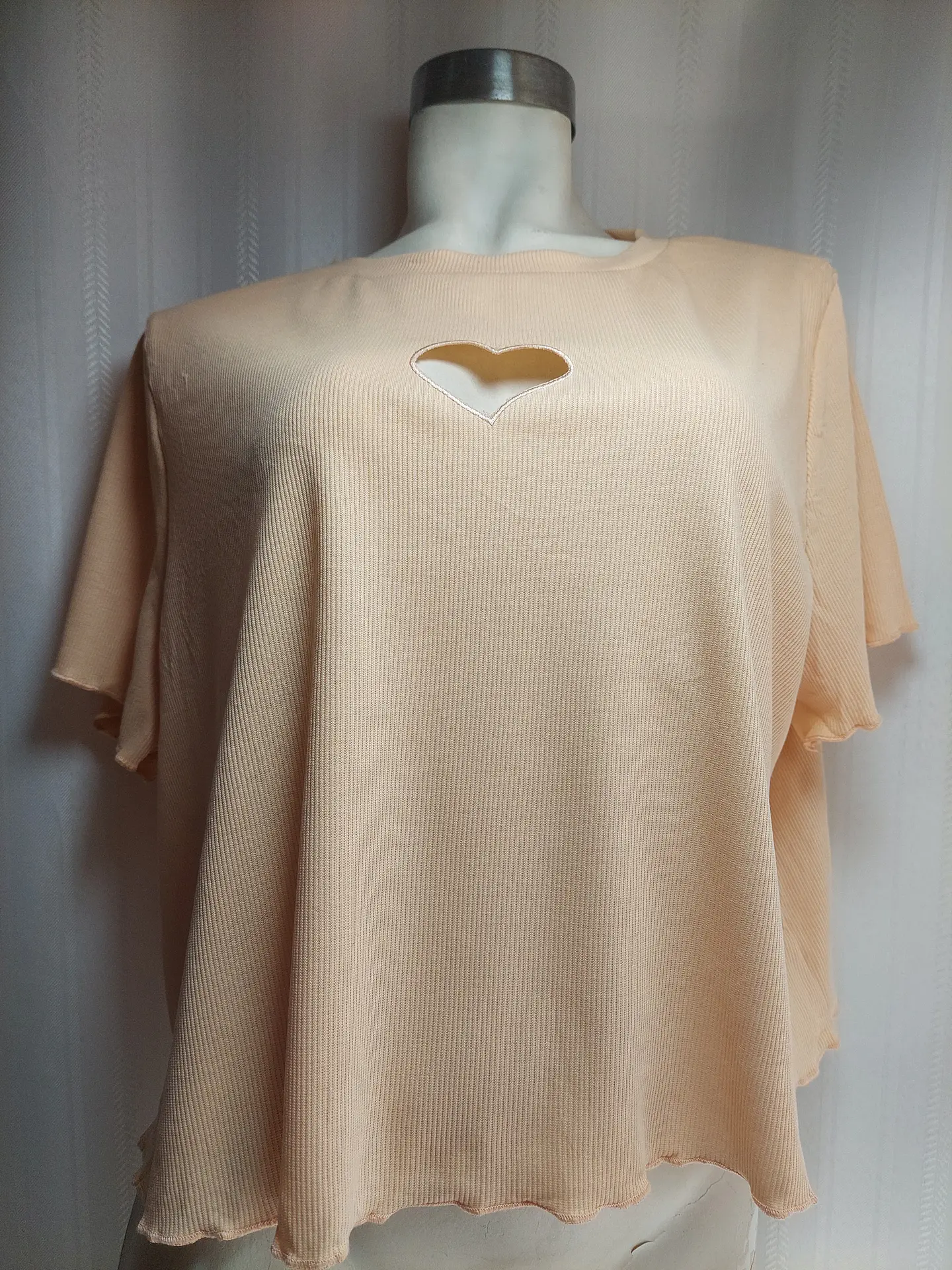 POLERA TOP DAMASCO SHEIN TALLA 2XL 1