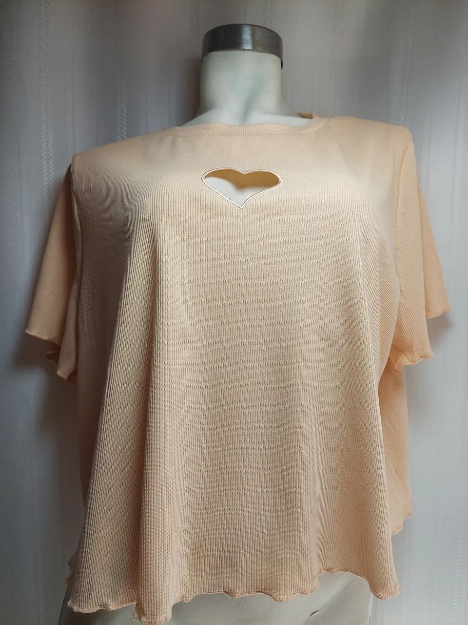 POLERA TOP DAMASCO SHEIN TALLA 2XL 1