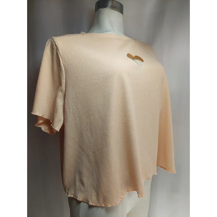 POLERA TOP DAMASCO SHEIN TALLA 2XL 2