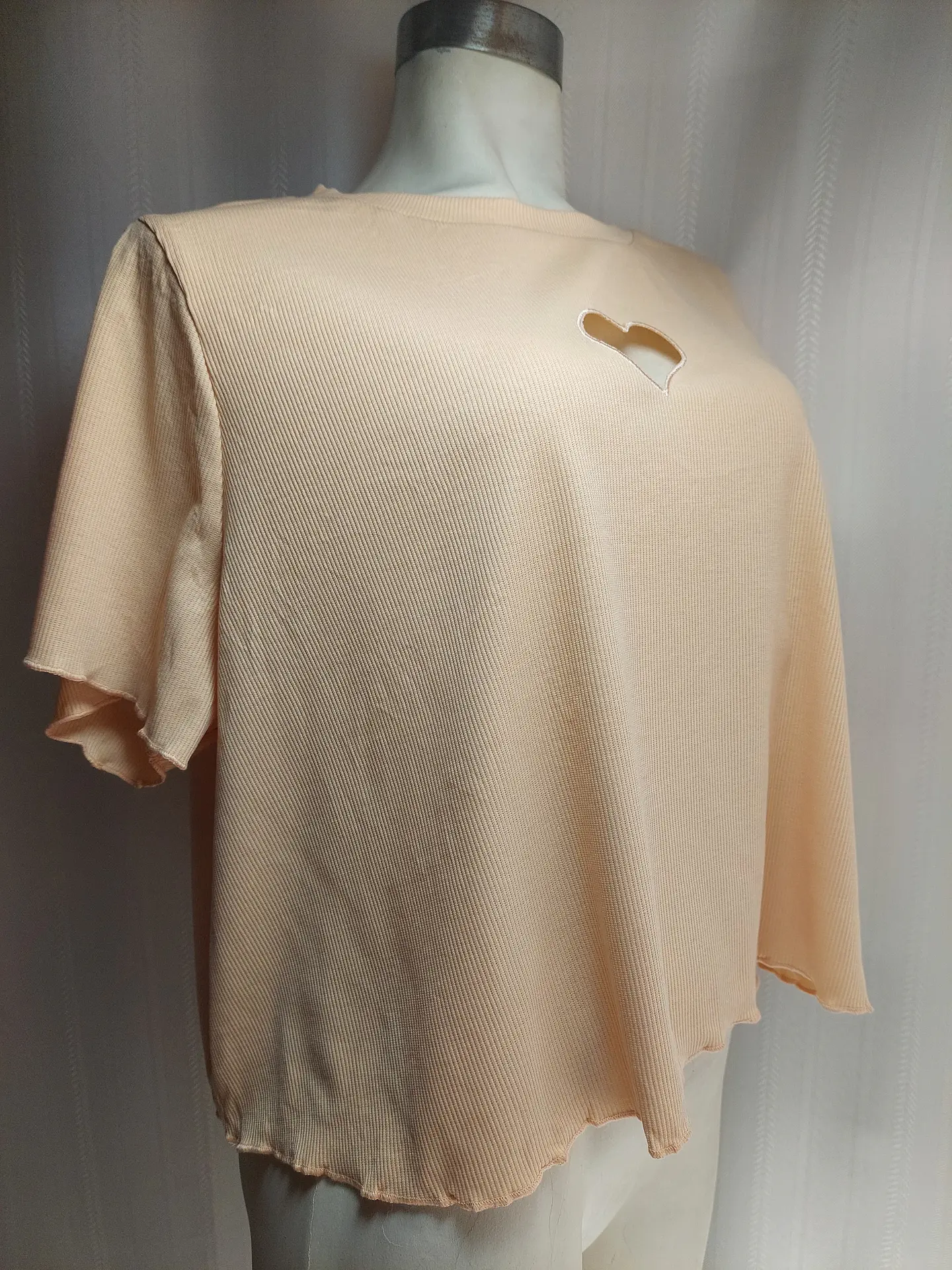 POLERA TOP DAMASCO SHEIN TALLA 2XL 2