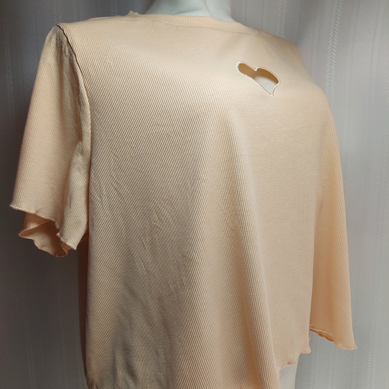 POLERA TOP DAMASCO SHEIN TALLA 2XL 2