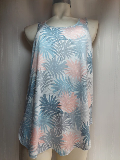 POLERA TOP MULTICOLOR TAHARI TALLA XL