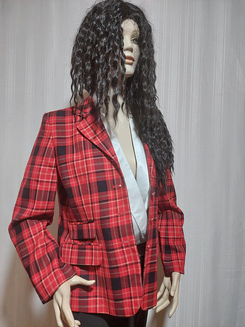 BLAZER ROJO ESCOCES CHAUS TALLA 8