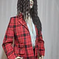 BLAZER ROJO ESCOCES CHAUS TALLA 8 - Miniatura 1
