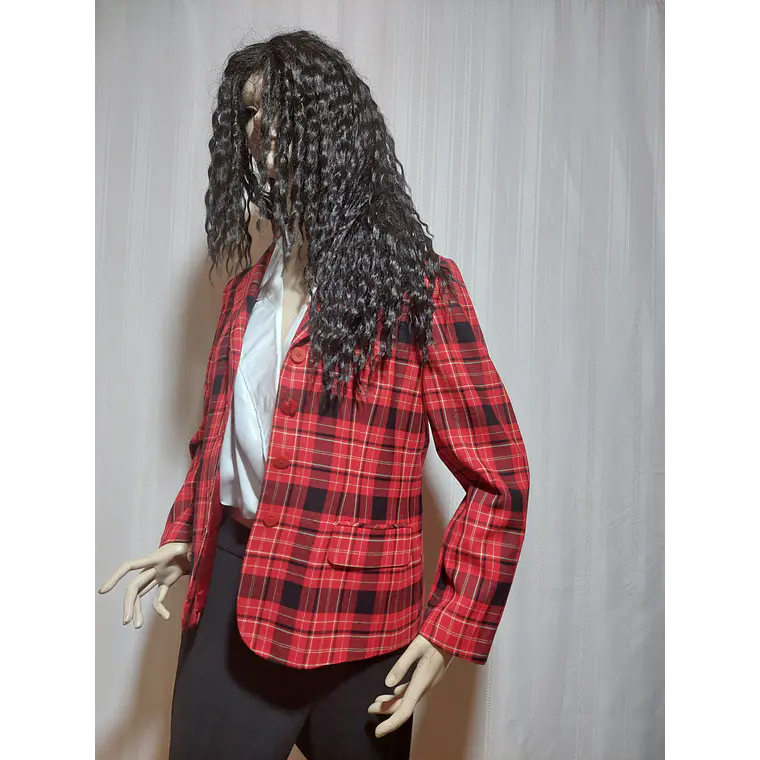 BLAZER ROJO ESCOCES CHAUS TALLA 8 3
