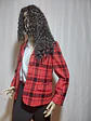 BLAZER ROJO ESCOCES CHAUS TALLA 8 - Miniatura 3