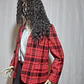 BLAZER ROJO ESCOCES CHAUS TALLA 8 - Miniatura 3