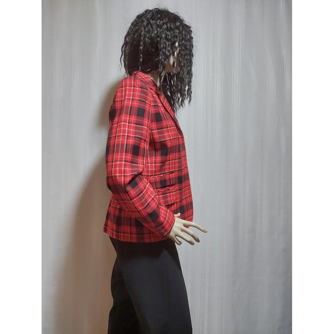 BLAZER ROJO ESCOCES CHAUS TALLA 8 5