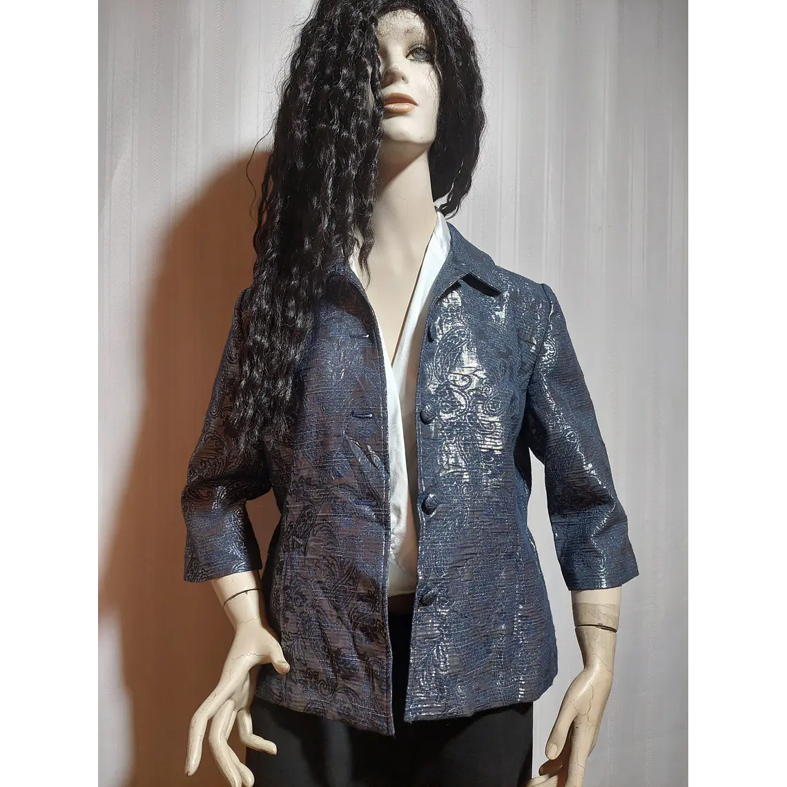 BLAZER GRIS PLATEADO ALFRED DUNNER TALLA 12P 1