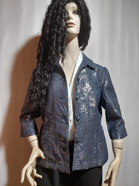 BLAZER GRIS PLATEADO ALFRED DUNNER TALLA 12P